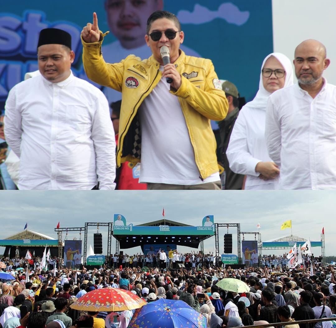 Tanpa Dibayar,Puluhan Ribu Masyarakat Hadiri Kampanye Akbar Dedy-Dayat
