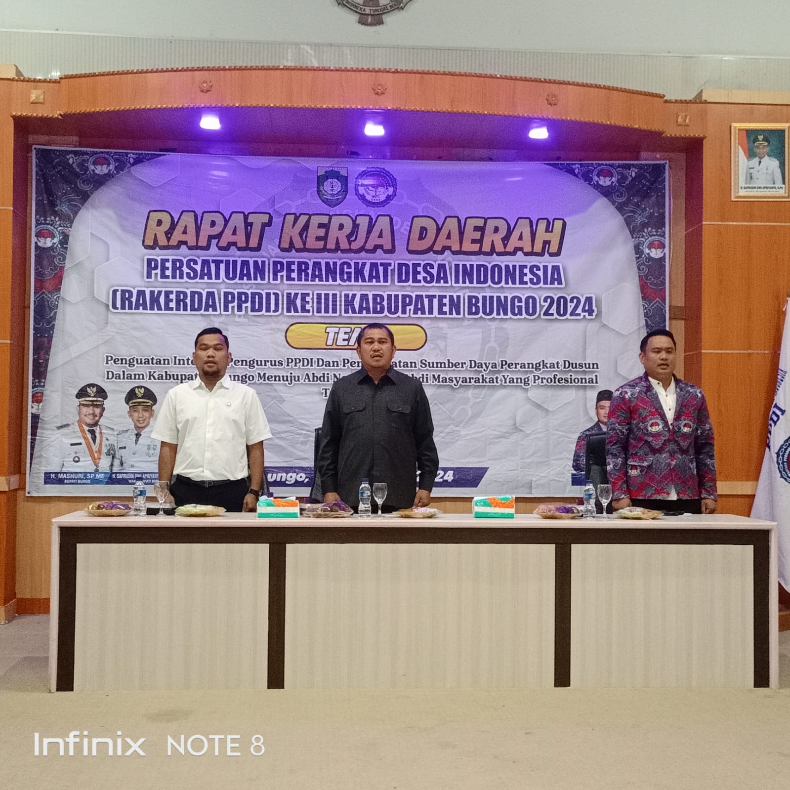 Ketua DPRD Bungo Muhammad Adani,SH.M.Kn Hadiri Rakerda PPDI Kabupaten Bungo Ke-III
