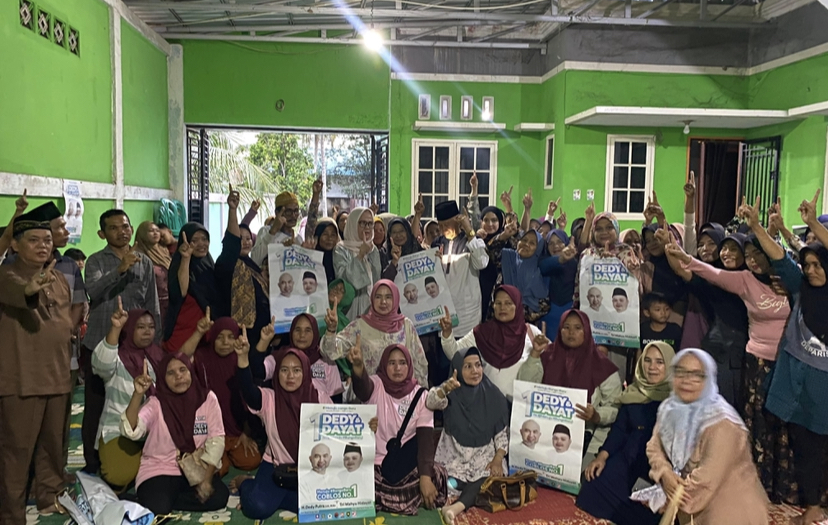 Elza Kurniawati Sapa Warga Sungai Binjai, Bersatu Menagkan Paslon 01 Dedy-Dayat