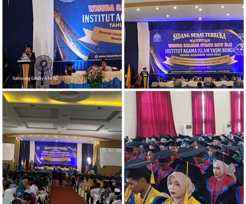 Prosesi Wisuda Angkatan Ke-26 Kampus IAI Yasni Muara Bungo Berlangsung Sukses,Wisuda Tahun Ini Perdana Luluskan 3 Wisudawan Jalur Non Skripsi