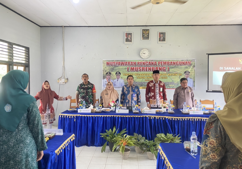 Buka Musrenbang Tingkat Kecamatan Muko-muko Bathin VII,Camat Septian Arifin Harap Lakukan Koordinasi Tentukan Program Prioritas