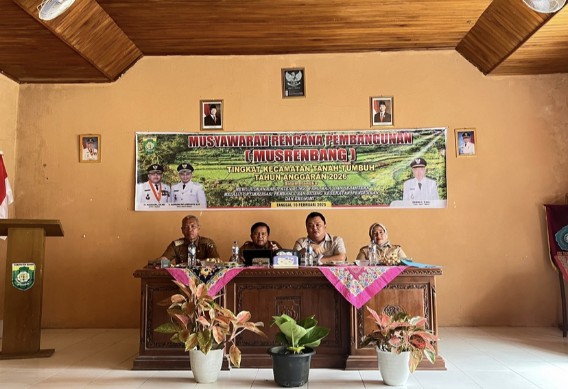 Bahas Prioritas Pembangunan 2026,Kecamatan Tanah Tumbuh Sukses Melaksanakan Musrenbang Tingkat Kecamatan Tahun Anggaran 2026