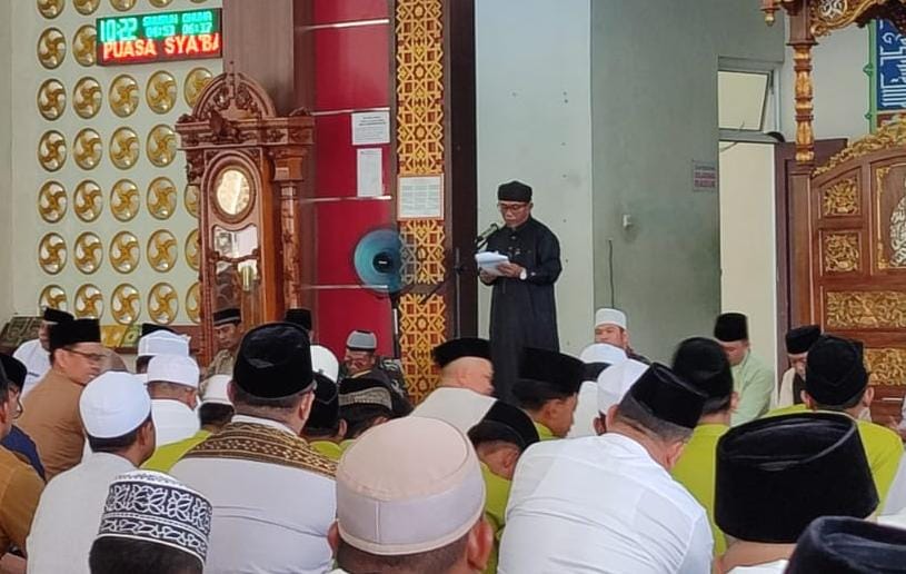 Pemkab Merangin Gelar Peringatan Isra’ Mi’raj di Masjid Baitul Makmur Bangko