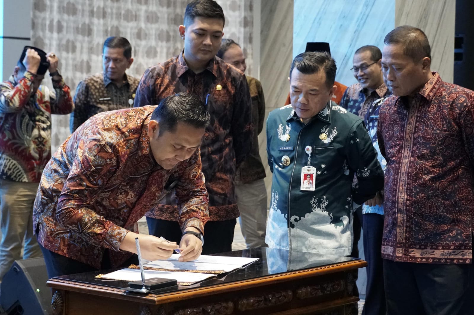 Bupati Merangin H M Syukur Ikuti Meeting Bersama Tim Pengendalian Inflasi Daerah Se Provinsi Jambi