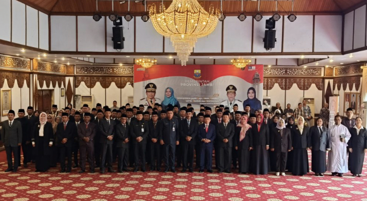 Gubernur Jambi Lantik Puluhan Kepala SMA, SMK dan SLB , Berikut Daftar Namanya