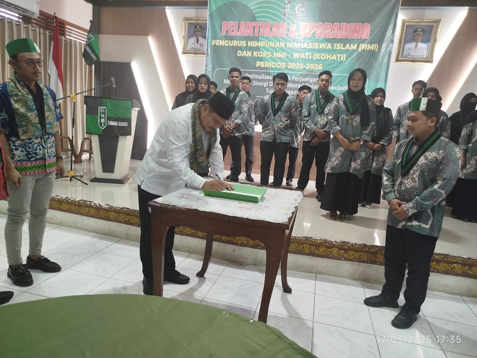 Dihadiri Oleh Bupati Bungo,Pengurus HMI dan Kops HMI Wati(KOHATI)Cabang Bungo Sukses Gelar Pelantikan dan Upgreding Kepengurusan Baru Periode 2025-2026