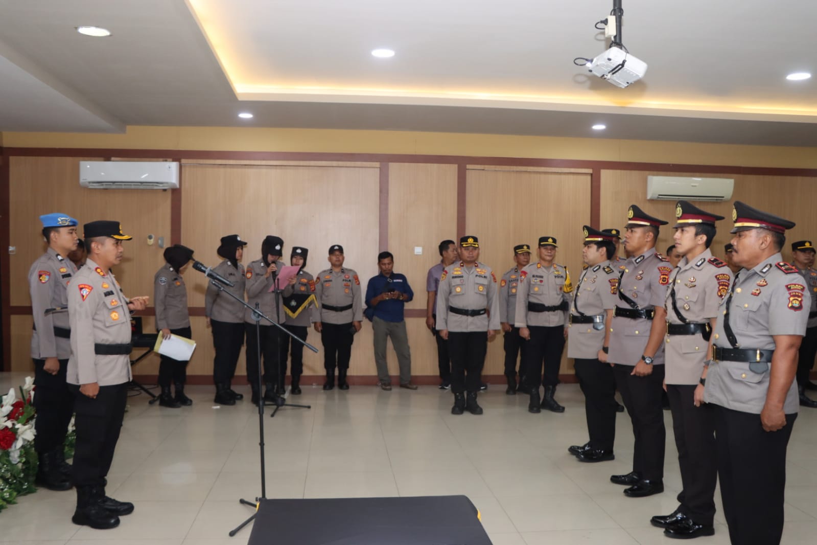 Kapolres Bungo Pimpin Sertijab, Kasat Reskrim Bungo dan Kapolsek Tanah Sepenggal Lintas Resmi Diganti