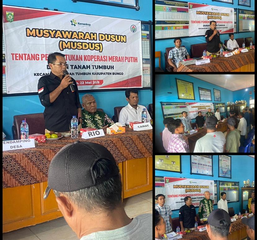 Koperasi Merah Putih Dusun Tanah Tumbuh Resmi Dibentuk, Berikut Nama-nama Pengurus dan Jabatannya