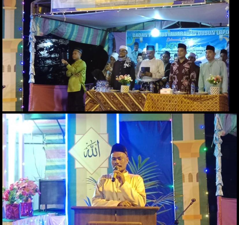 Disambut Antusias Oleh Masyarakat, MTQ Tingkat Dusun Sungai Gambir Resmi Dibuka Oleh Rio Ahmad Kusairi