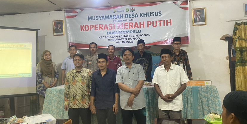 Dorong Pertumbuhan Ekonomi Dusun,Pemdus Empelu Sukses Gelar Musdus Pembentukan Pengurus Koperasi Merah Putih