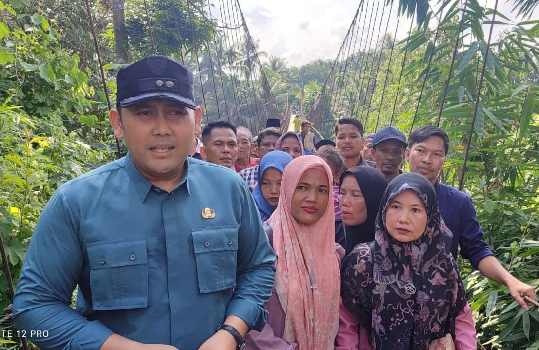 Bupati H M Syukur : Jembatan Limbur Sudah Bisa Dilewati