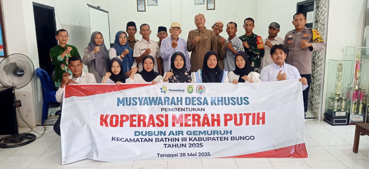 Perkuat Ekonomi Masyarakat, Koperasi Merah Putih Dusun Air Gemuruh Resmi Dibentuk