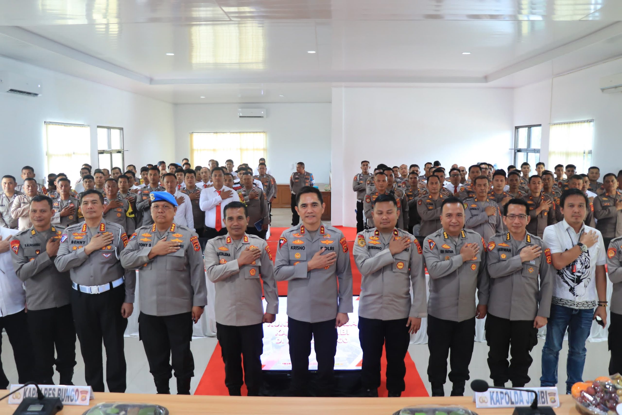 Kapolda Jambi Kunjungi Polres Bungo, Pastikan Kamtibmas Aman dan Kondusif dan Dukung Program Digital”Bungo Prestasi”