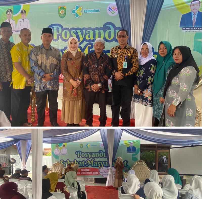 Dorong Masyarakat Tingkatkan Partisipasi Dalam Akses Pelayanan Kesehatan, Dinkes Bungo Gelar Kegiatan Gerakan Aktifkan Posyandu di Kecamatan Bungo Dani