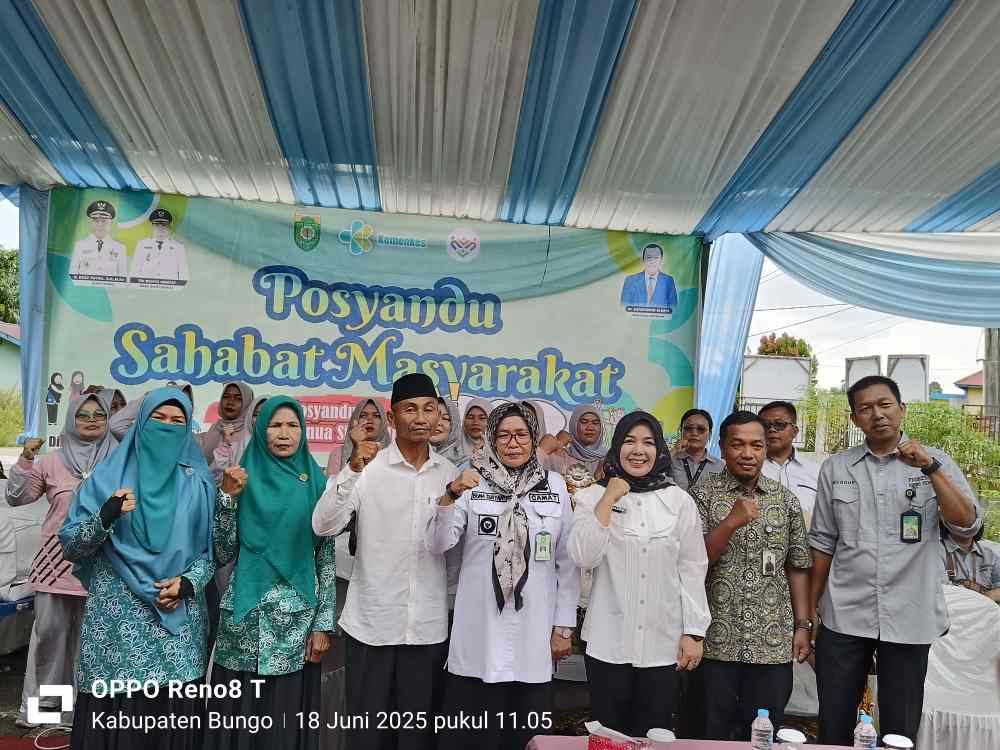 Perkuat Gerakan Ayo Ke Posyandu, Dinas Kesehatan Bungo Sasar Posyandu di Dusun Sungai Buluh