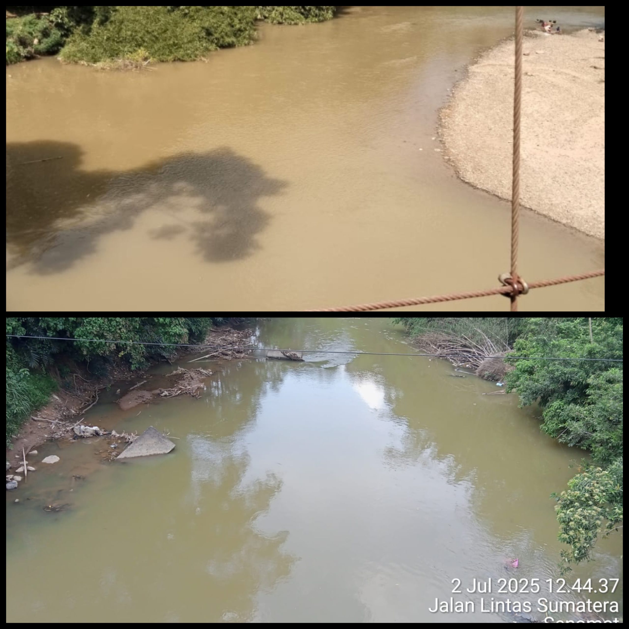 Masyarakat Dusun Senamat Keluhkan Air Batang Senamat Keruh, Dalam Waktu Dekat Masyarakat Akan Turun Menyusuri Sungai Apabila Ditemukan Aktivitas PETI Akan Membakar Semua Alat PETI
