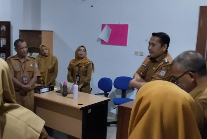 Pasca Pelantikan, Bupati H M Syukur Sidak Ke OPD
