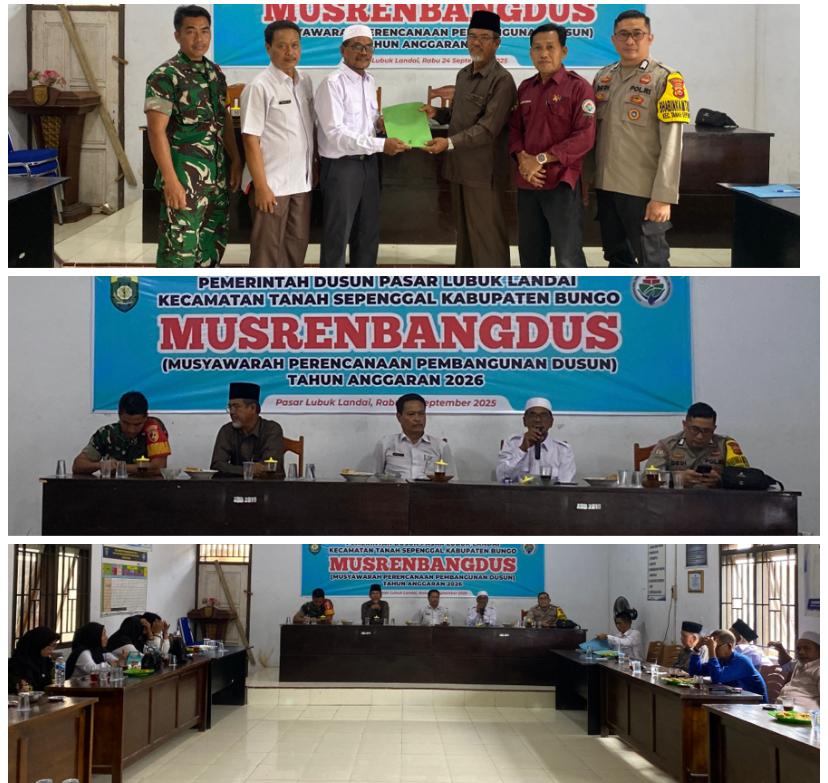 Serap Aspirasi Masyarakat, Pemdus Pasar Lubuk Landai Sukses Gelar MusrenbangDus TA 2026
