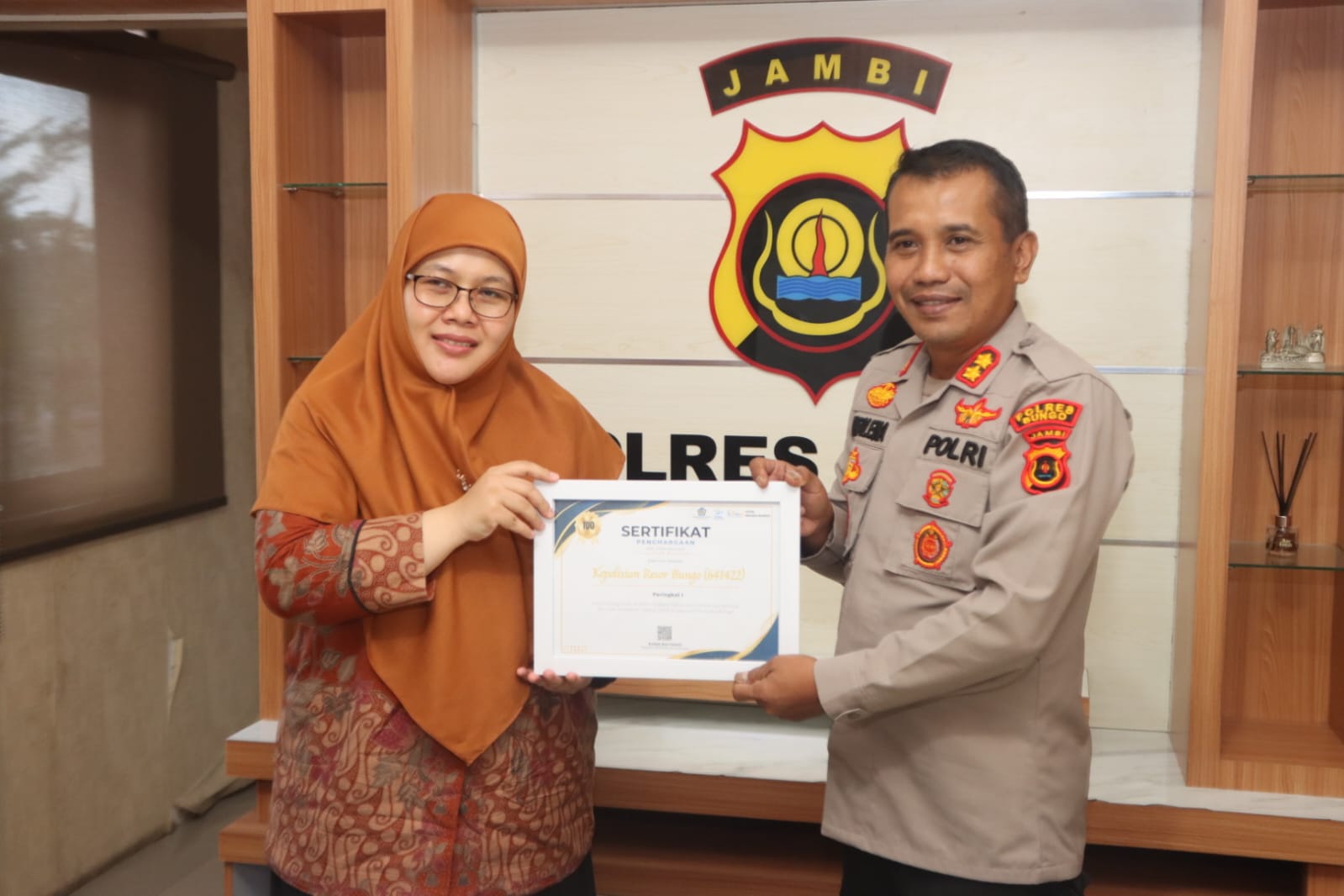 Torehkan Prestasi Membanggakan Polres Bungo Raih Penghargaan Peringkat Pertama IKPA