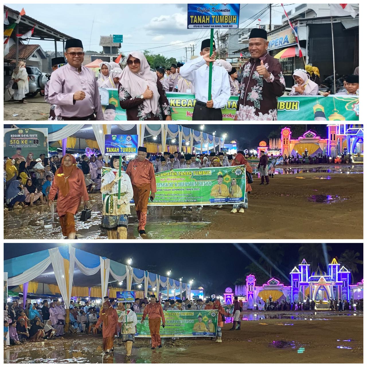 STQ Tingkat Kabupaten Bungo Ke-2 Resmi di Buka, Kecamatan Tanah Tumbuh Kirimkan Kafilah Terbaiknya dan Optimis Raih Juara