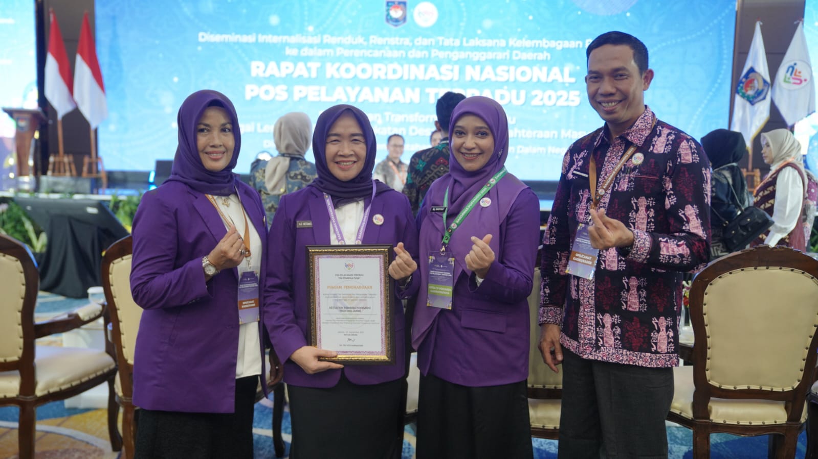 Hj.Hesti Haris Harumkan Provinsi Jambi Pada Lomba TP Posyandu Nasional