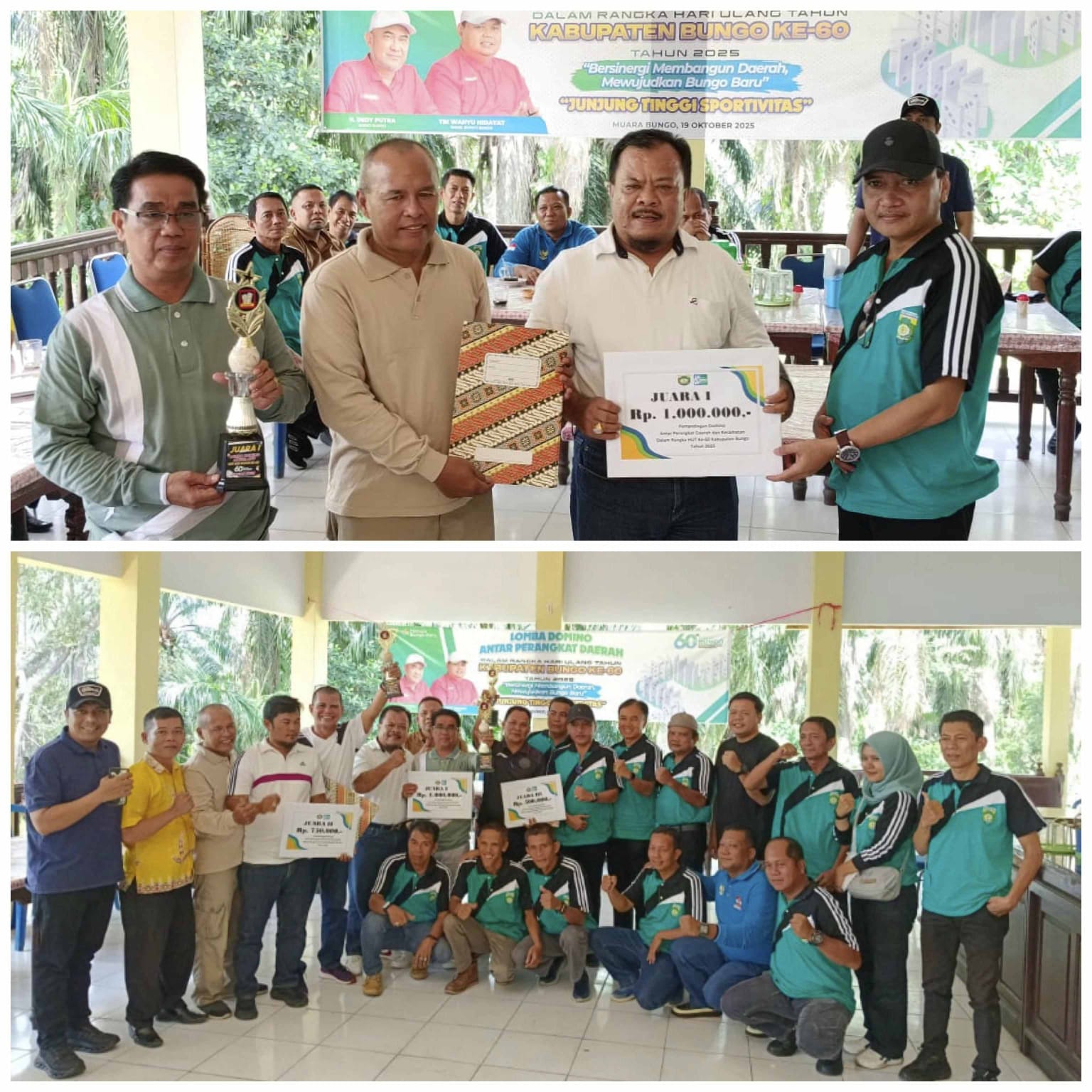 Meriahkan HUT Bungo, Lomba Domina Antar Perangkat Daerah Berlangsung Sukses dan Lancar