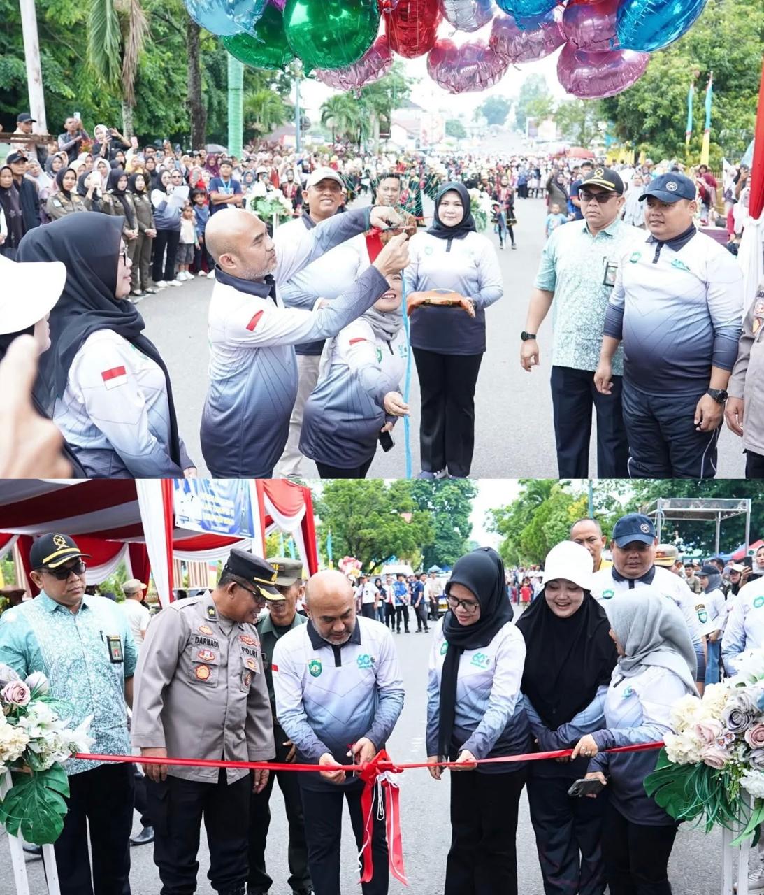 Bupati Bungo H Dedy Putra Buka Secara Resmi Street Parade Drumband Bupati Cup Tahun 2025