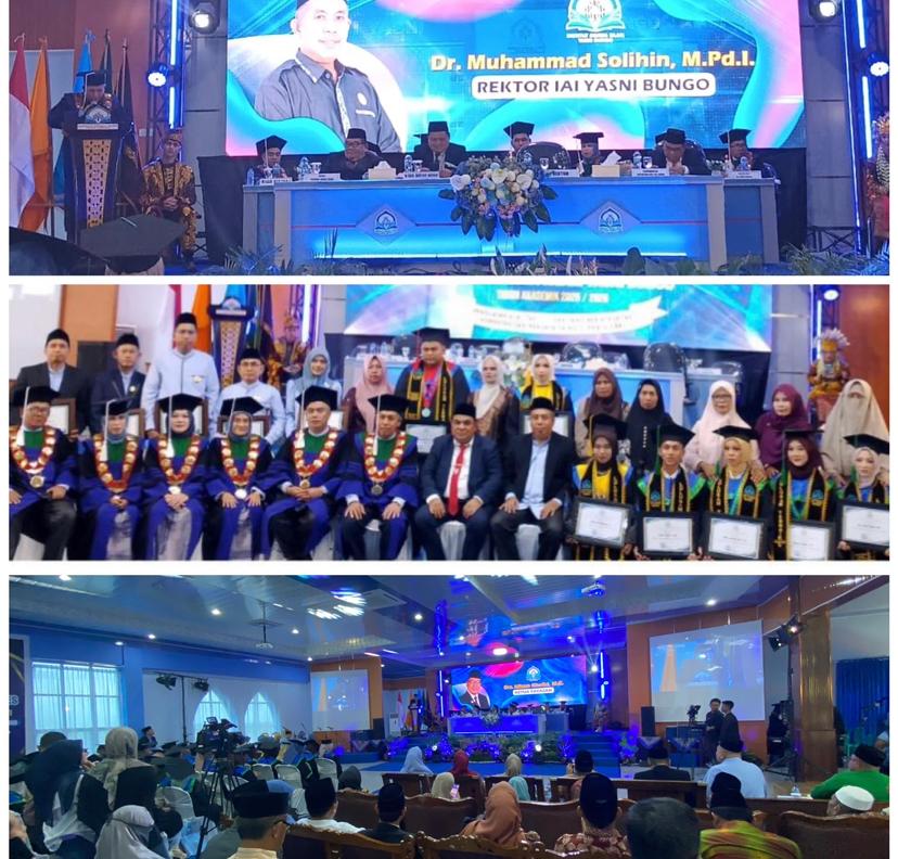 IAI Yasni Bungo Sukses Gelar Sidang Senat Terbuka Luluskan 327 Wisudawan/ti Terbaiknya, Ini Yang Disampaikan Rektor !!