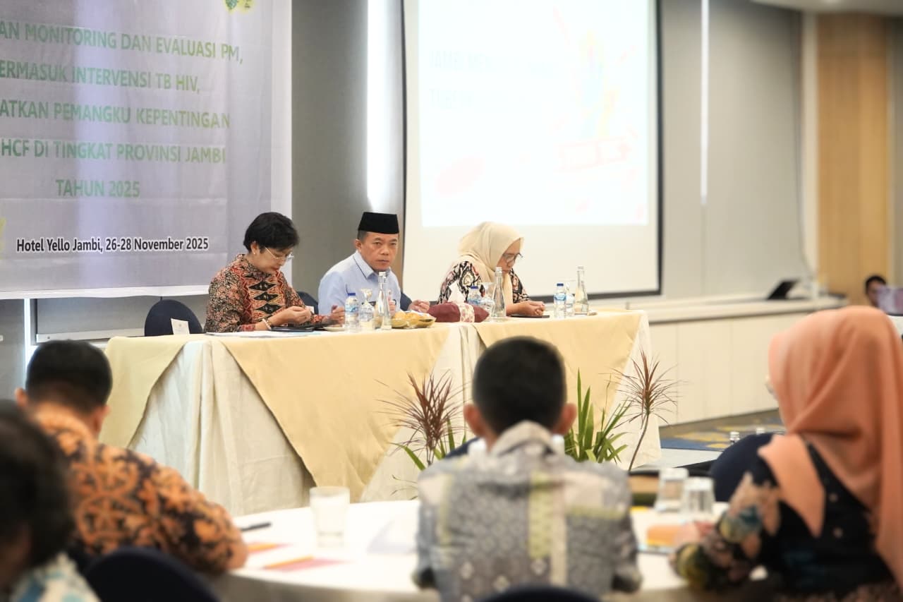 Pemprov Jambi Gelar Pertemuan Monev PPM, Bahas Intervensi TB-HIV Bersama Pemangku Kepentingan