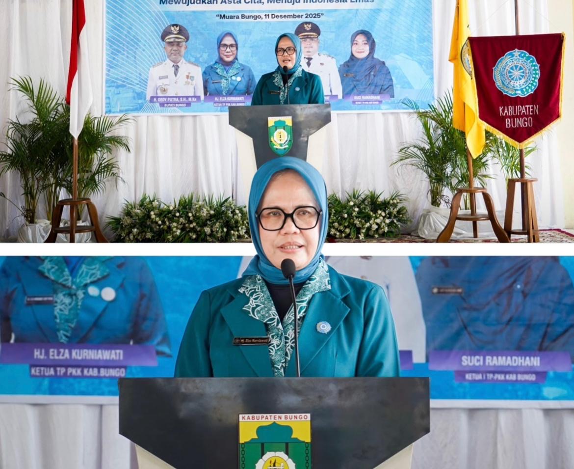 Penguatan Peran Kader Menuju Indonesia Emas, Peringatan HKG Ke-53 PKK Kabupaten Bungo Berlangsung Sukses