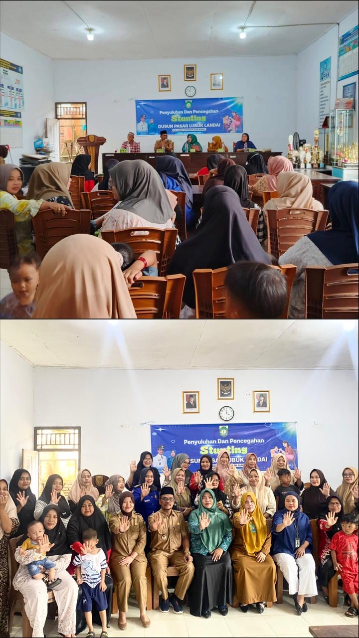 Wujudkan Generasi Sehat,Cerdas,Kuat dan Bebas Stunting, Pemdus Pasar Lubuk Landai Sukses Melaksanakan Penyuluhan dan Pencegahan Angka Stunting