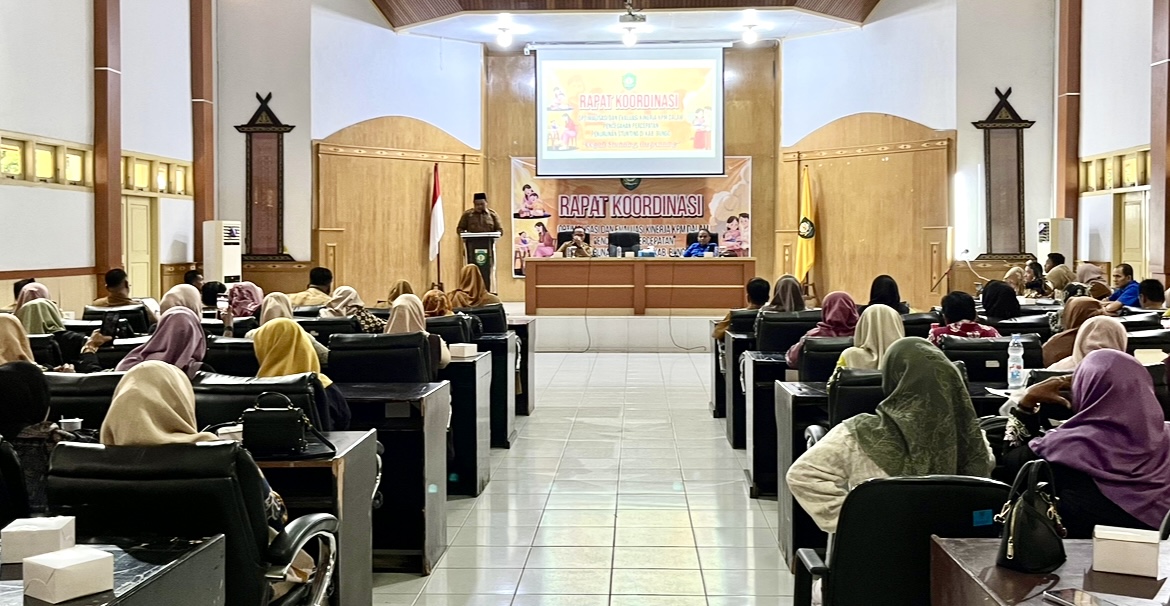 Upaya Langkah Penurunan Stunting di Kabupaten Bungo, Dinas PMD Gelar Rakor dan Evaluasi Kinerja KPM
