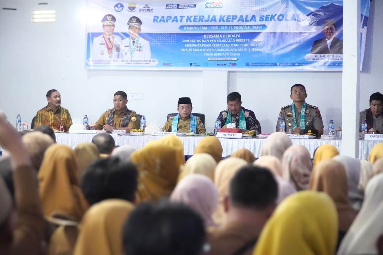 Gubernur Al Haris: Kepala Sekolah Figur Teladan Tentukan Budaya Sekolah dan Profesionalisme Guru