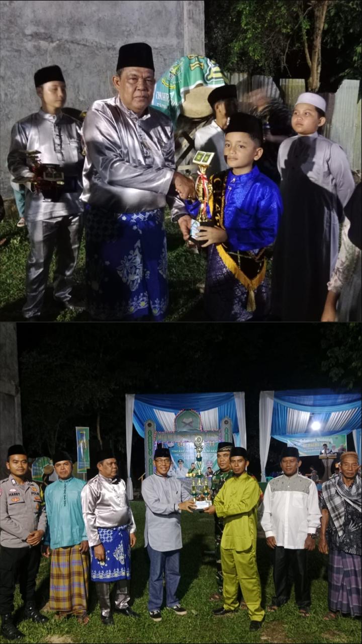 Penutupan MTQ Tingkat Dusun Sungai Arang Berlangsung Sukses, Rio Saidina Umar Harap Bisa Cetak Generasi Alqur’an