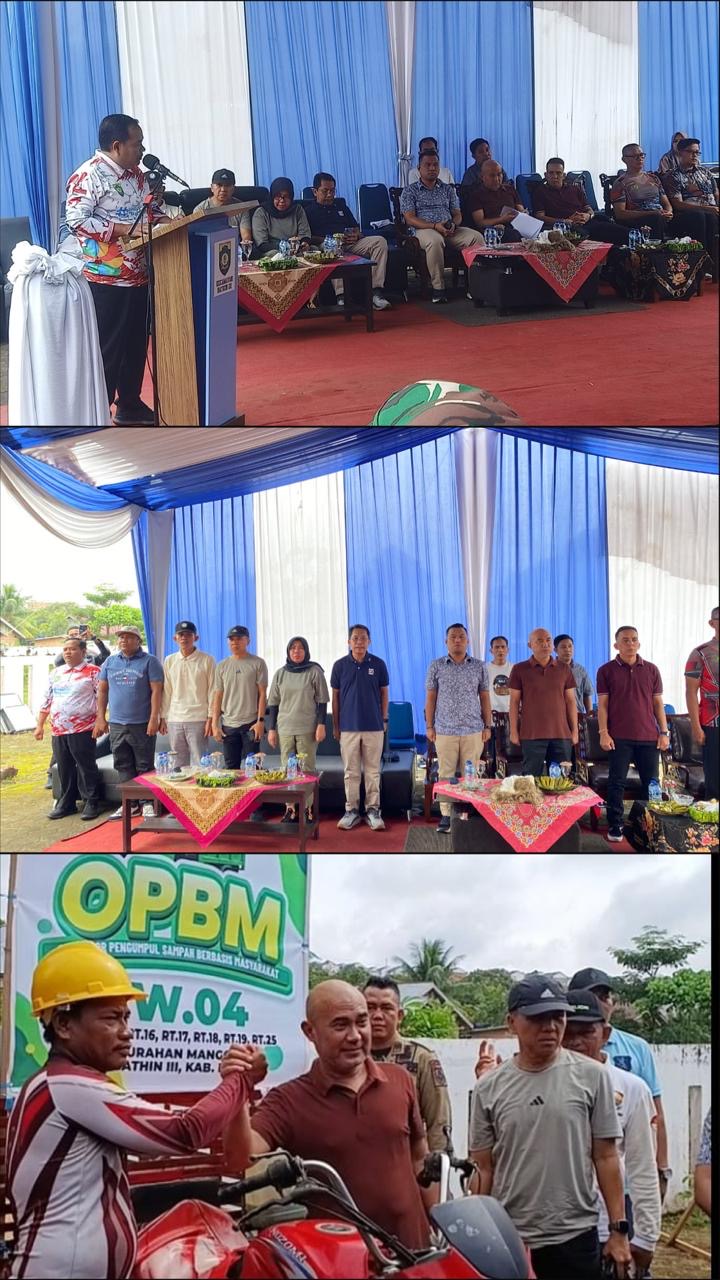Dihadiri Langsung Oleh Bupati Bungo, Kecamatan Bathin III Sukses Gelar Launching Pengelola Sampah Berbasis OPBM