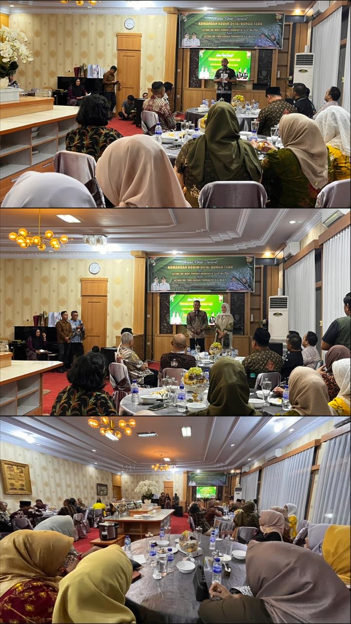 Perkuat Sinergitas Pemkab dan TNI, Bupati dan Wabup Bungo Hadiri Kenal Pamit Dandim 0416 Bungo-Tebo