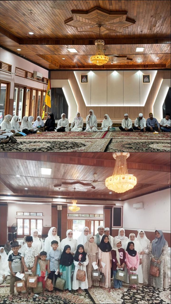 Dalam Rangka Khatam Al Qur’an Ibu-Ibu Pengajian Al Husna, TP PKK Kabupaten Bungo Gelar Buka Bersama dan Beri Santunan Kepada Anak Yatim
