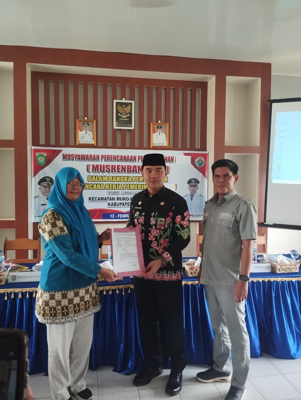 Satu-satunya Anggota DPRD Bungo Dari  Dapil III Yang Hadir , Dedi Hardani S.Pd.i Tampung Aspirasi Masyarakat di Musrenbang Tingkat Kecamatan Muko-Muko Bathin VII