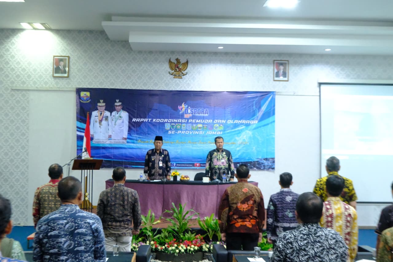 Buka Rakor Program Pemuda dan Olahraga Se-Provinsi Jambi, Wagub Sani Harap Masukan Cerdas Untuk Wujudkan Olahraga Jambi Lebih Maju
