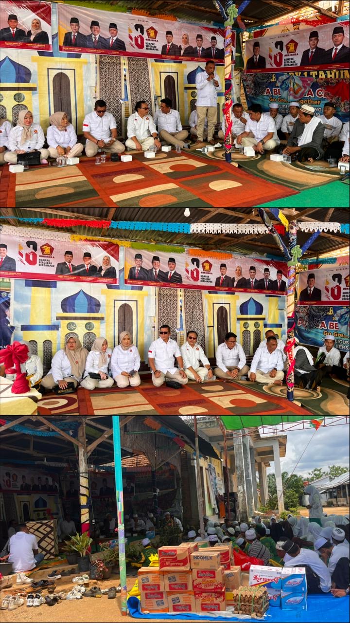 DPC Partai Gerindra Kabupaten Bungo Rayakan Hut Ke-18, Dengan Bagi Sembako Hingga Santunan Ke Panti Asuhan Hijratul Khair Lubuk Tenam