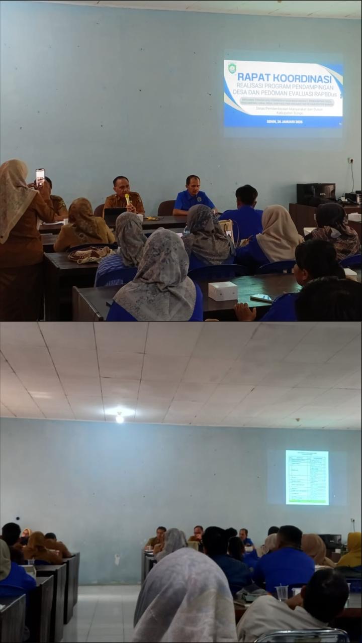 Dinas PMD Bungo Sukses Gelar Rakor Terkait Pembahasan Rencana Kerja Kegiatan Pendampingan Desa Tahun 2026