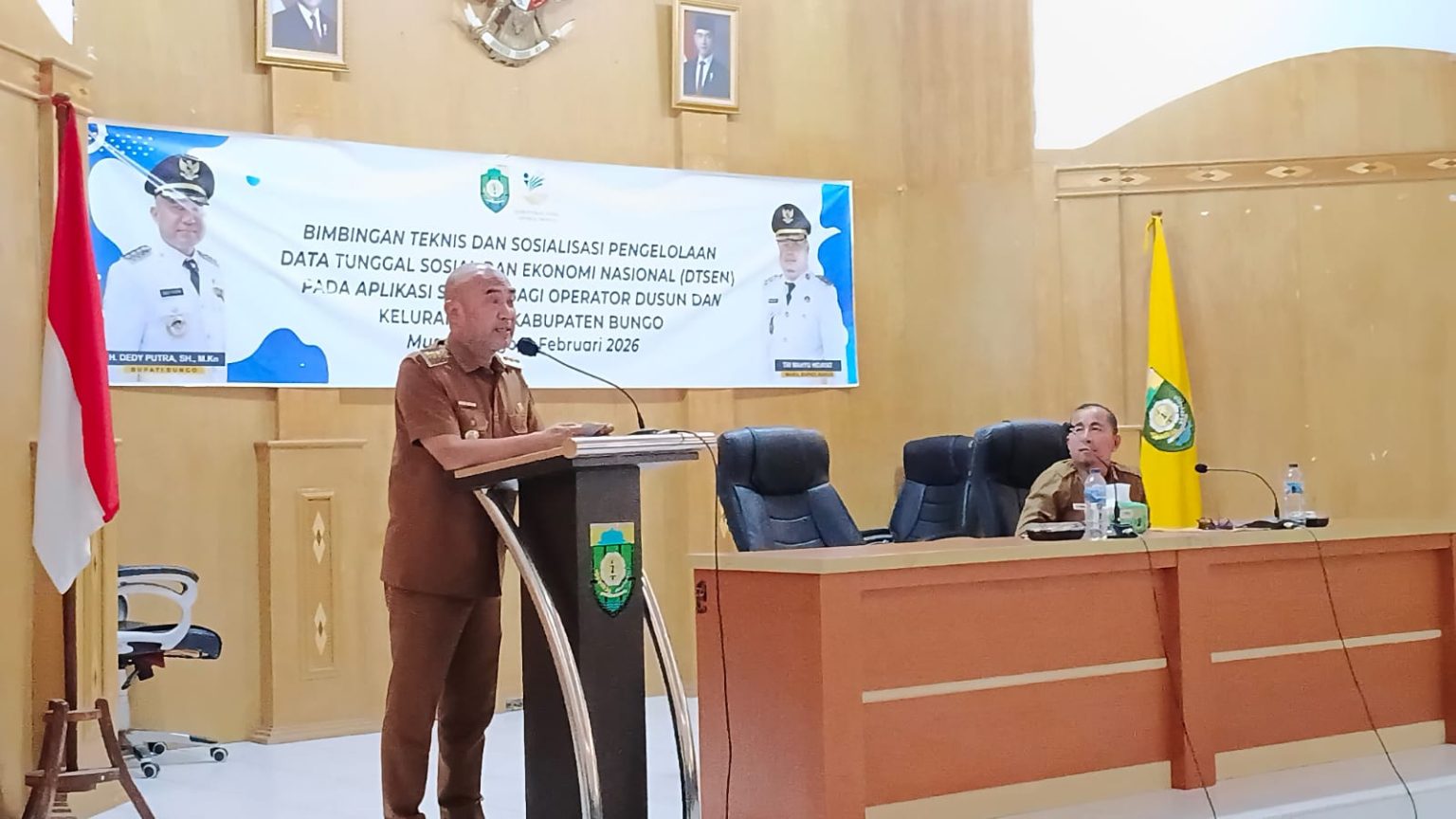 Dibuka Oleh Bupati ,Dinsos P2KB Bungo Sukses Gelar Bimtek dan Sosialisasi DTSEN Melalui Aplikasi SIKS-NG Bagi Operator Dusun dan Kelurahan Kabupaten Bungo