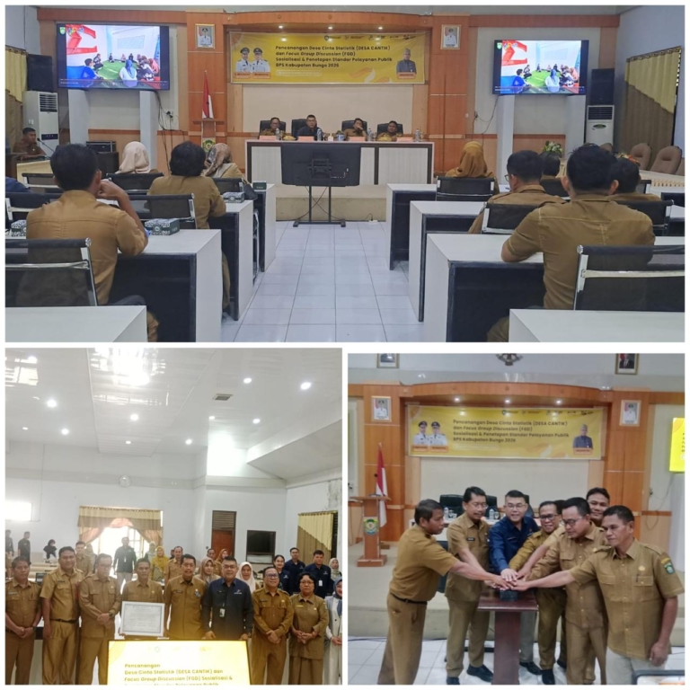 Pemkab Bungo Bersama BPS Gelar Pencanangan Program Desa Cantik Tahun 2026