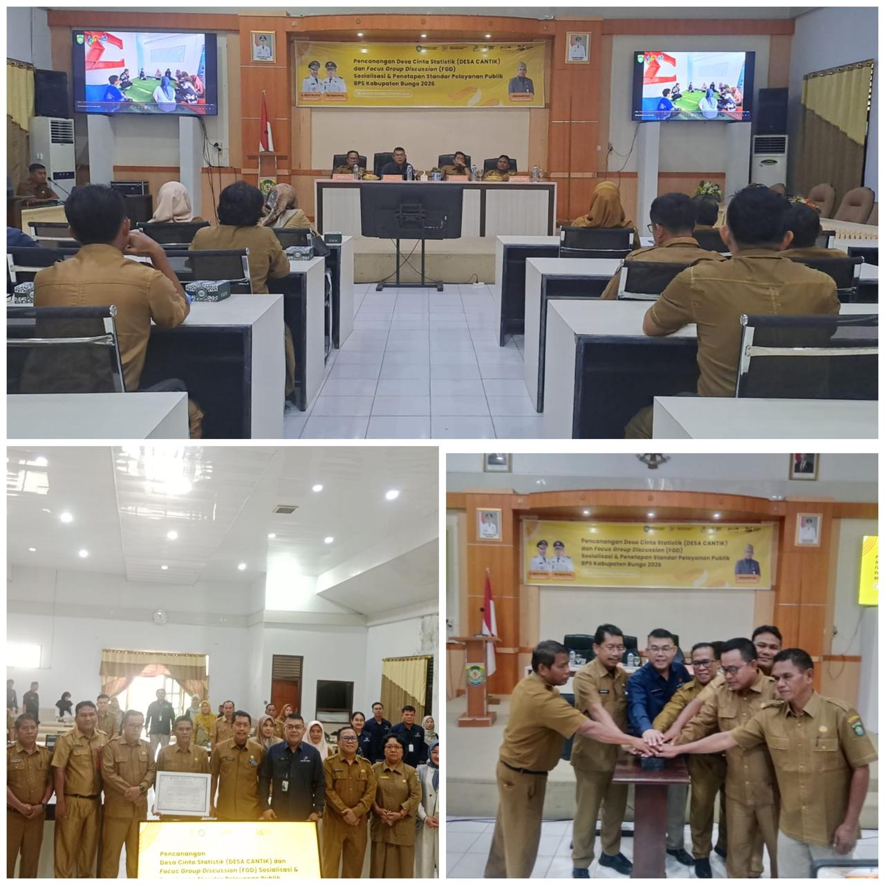 Pemkab Bungo Bersama BPS Gelar Pencanangan Program Desa Cantik Tahun 2026
