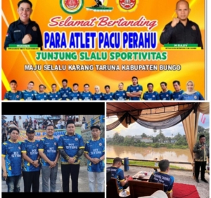 Pengurus Karang Taruna Kabupaten Bungo,Hadiri Lomba Pacu Perahu Tradisional Kelurahan Tanjung Gedang