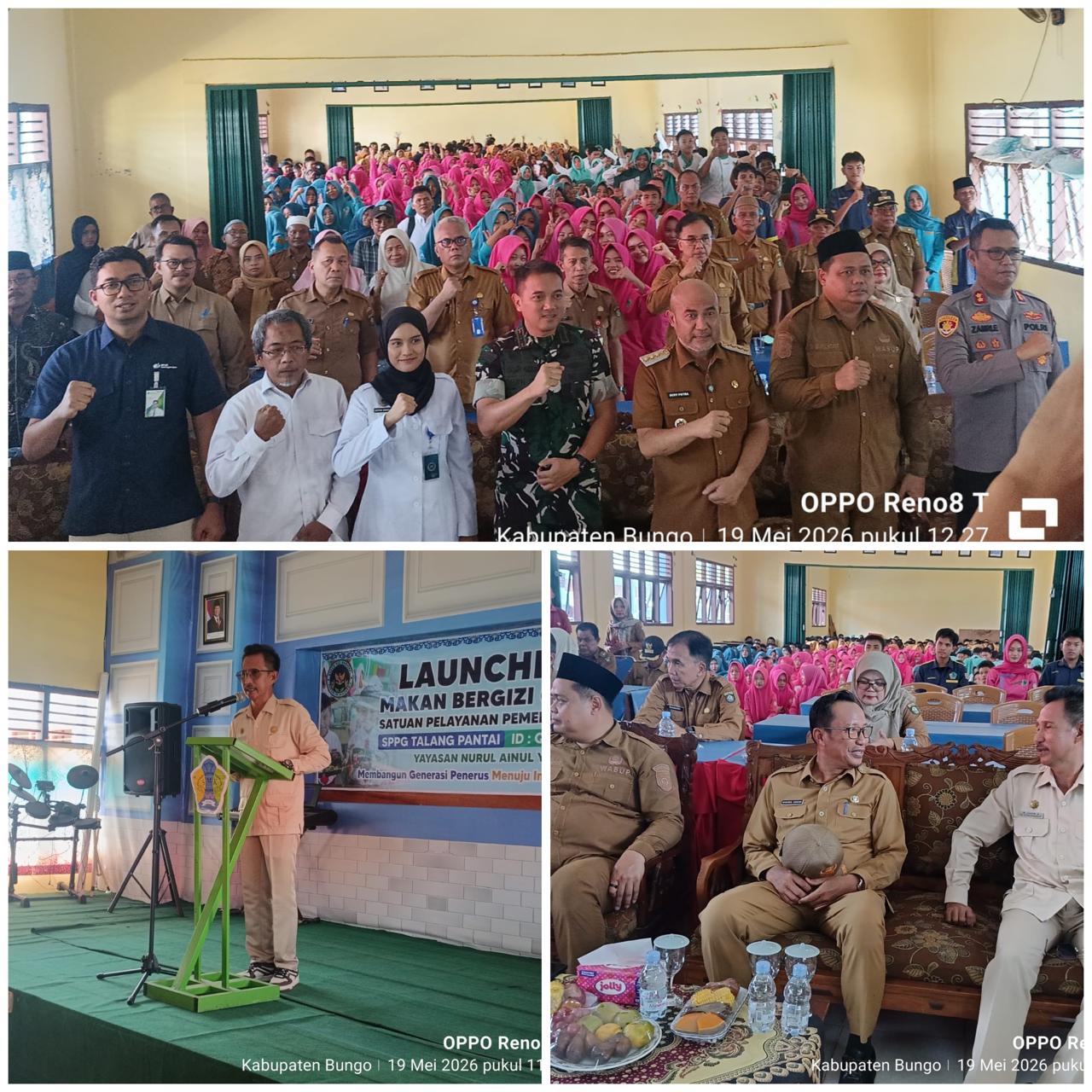 Dorong Generasi Sehat dan Cerdas, Program MBG Resmi Launching di SMKN 6 Bungo