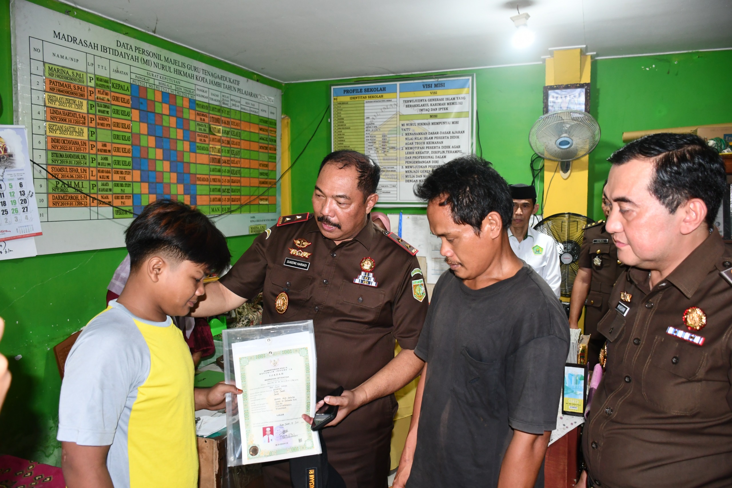 Kejati Jambi Sugeng Hariadi Lunasi Tunggakan Sekolah Dua Siswa Kurang Mampu, Pastikan Hak Pendidikan Tetap Terpenuhi