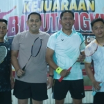 Bupati H M Syukur Meriahkan Turnamen Badminton Bhayangkara Cup 2026