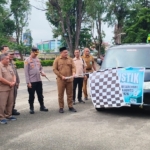 Lepas Pendistribusian Logistik Pilrio Serentak, Wabup Ajak Pemilihan Aman dan Damai