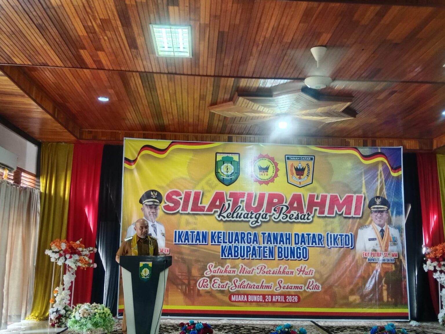 Bupati Bungo Sambut Kedatangan Bupati Tanah Datar Dalam Acara IKTD Kabupaten Bungo